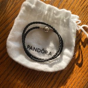 Pandora Double Wrap Leather Bracelet